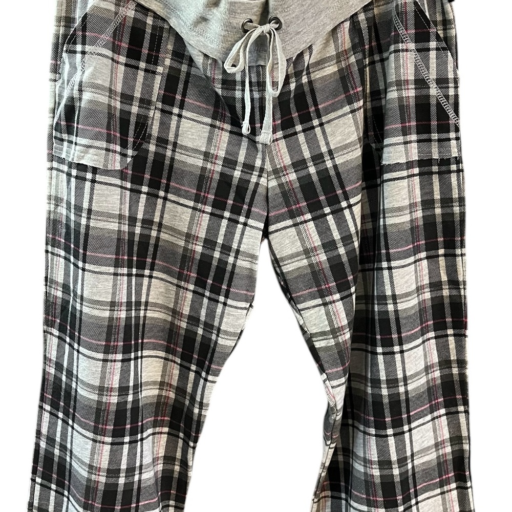 Cozy Plaid Lounge Pants by Self Esteem New with Tags